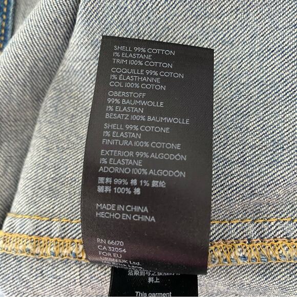 Pilcro Slim Denim Midi Skirt size 6 Anthropologie Button Front - Picture 10 of 10